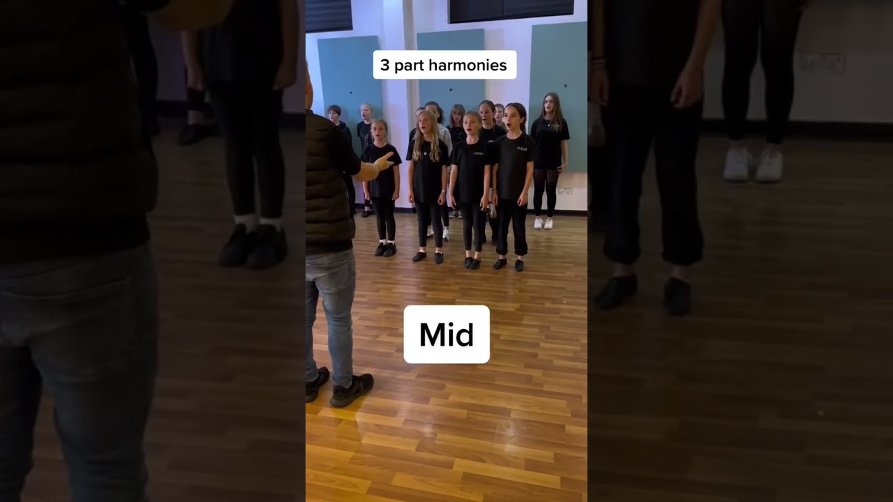 Harmony of low mid and high #harmonies #singing #musicaltheatre #students #harmony #eartraining #fyp