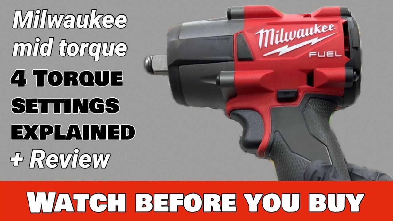 Обзор гаечного ключа Milwaukee M18 1/2 дюйма со средним крутящим моментом. 2962-20. Ударная дрель...