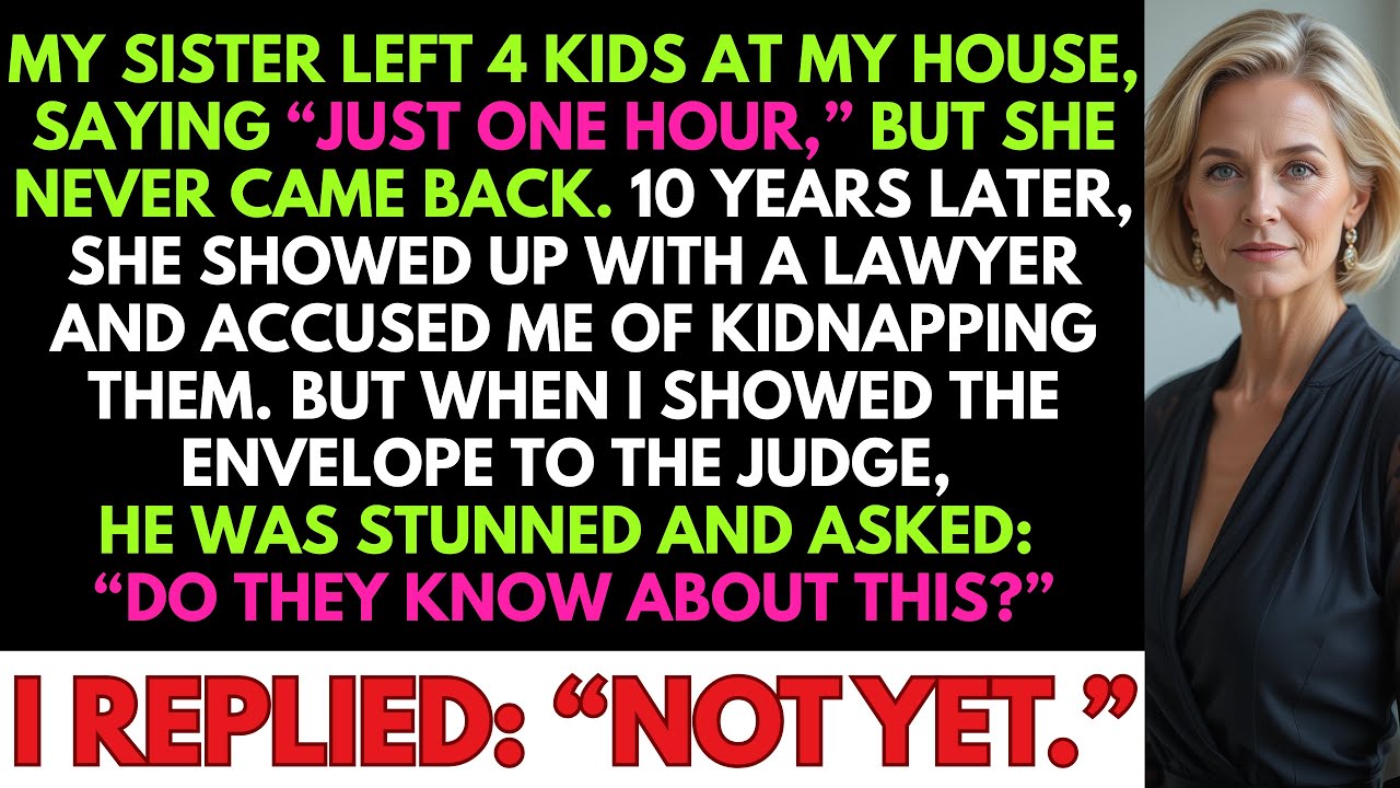 My Sister Left Me With 4 Kids… 10 Years Later, She Accused Me Of Kidnapping! So I…