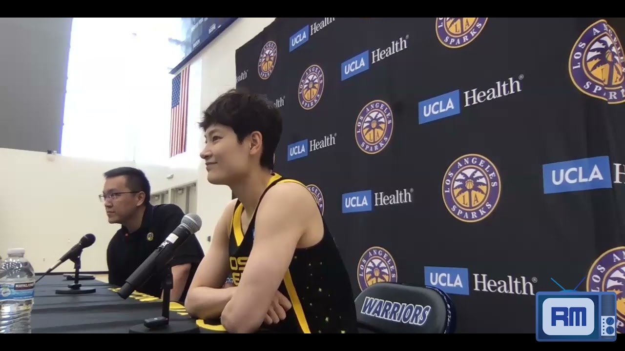 Yang Liwei at 2023 Los Angeles Sparks Media Day
