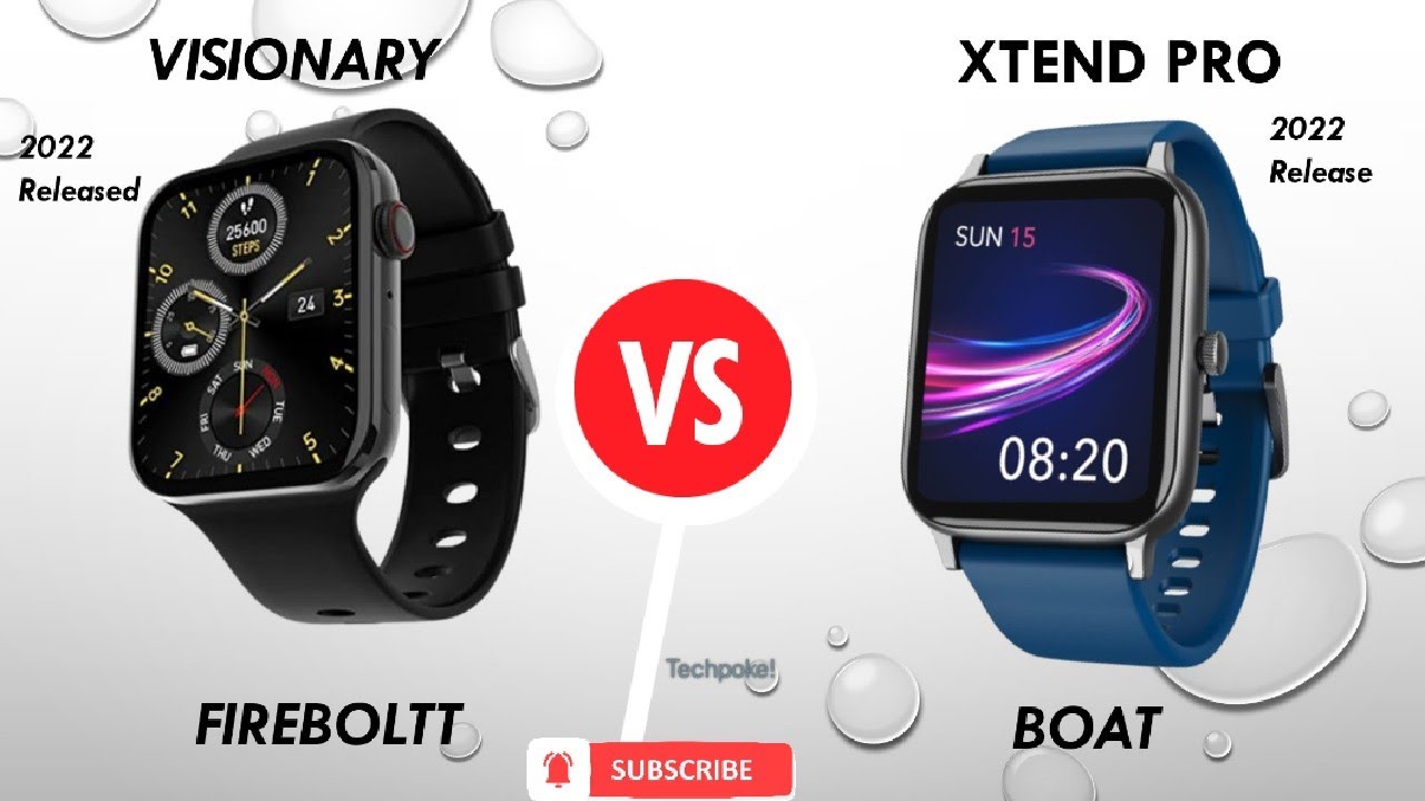 Fireboltt visionary Vs Boat watch xtend pro | calling amoled disply | which is best 🤔 #techpoke