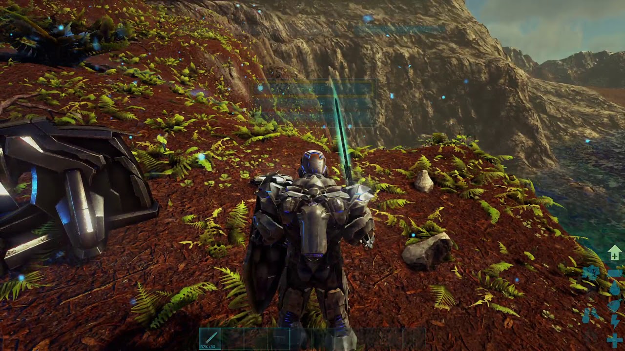 Ark Survival Evolved Ps4 Pro Tek Sword, shield, tek light.