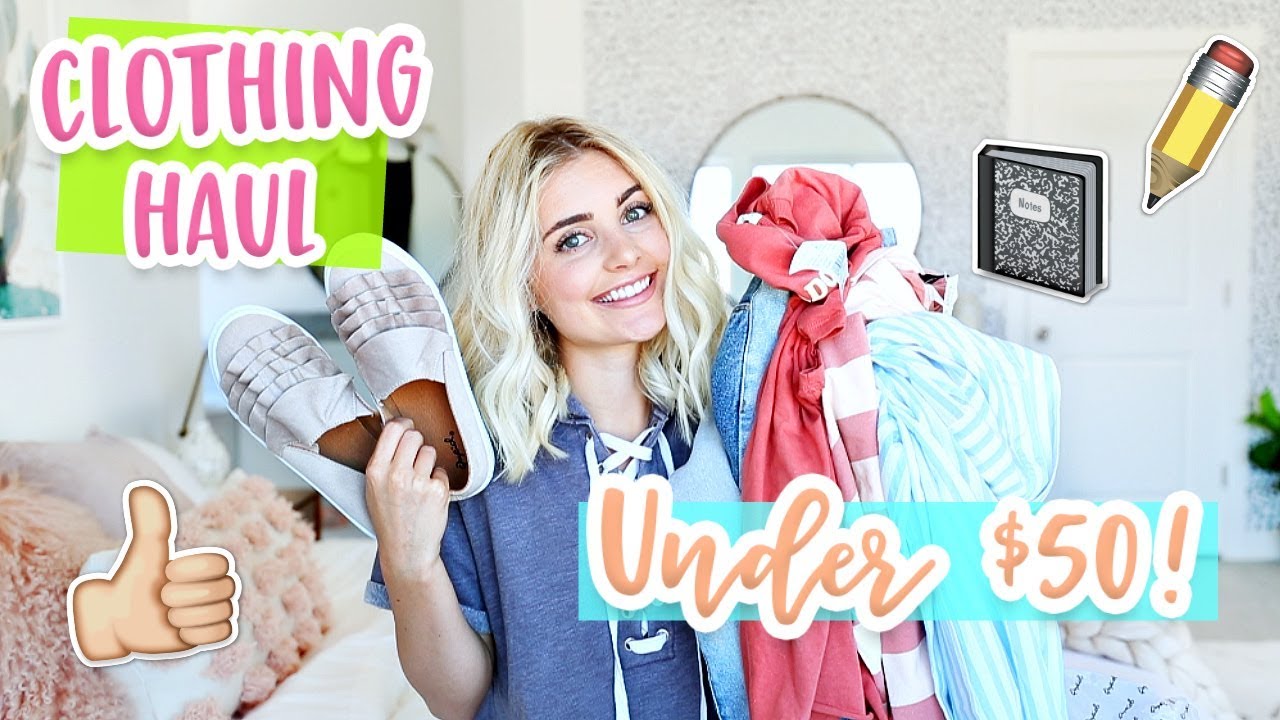 Back to School CLOTHING HAUL Under $50! | Aspyn Ovard