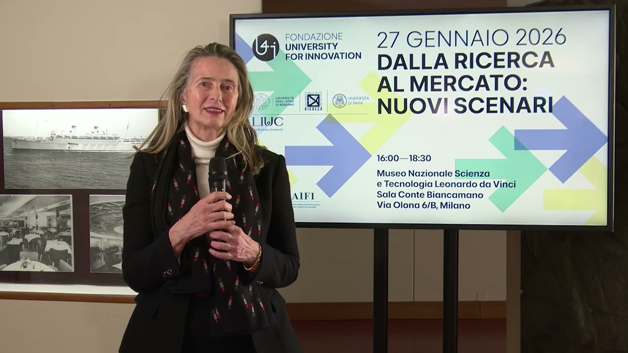 “Dalla ricerca al mercato: nuovi scenari” Intervista a Giovanna Dossena, Presidente Fondazione U4I