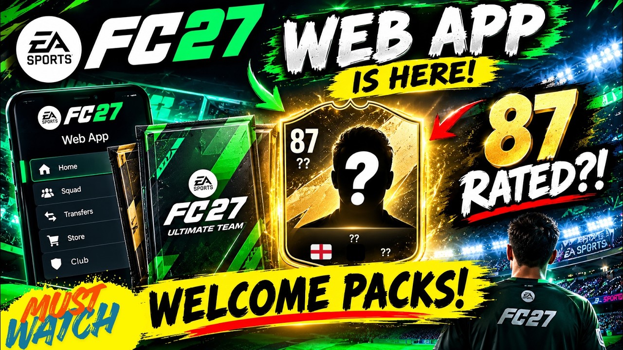 FC 27 WEB APP IS HERE! 🔥 Welcome Pack Opening + 87 RATED PLAYER 😱 | EA FC 27 Ultimate Team all MENUS