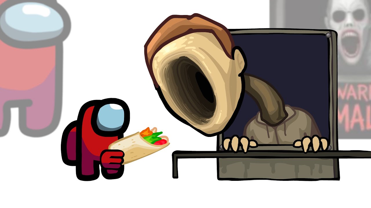 Mini Crewmate Kills Roblox Scary Shawarma Kiosk: the ANOMALY Characters - Part 2 | Among Us