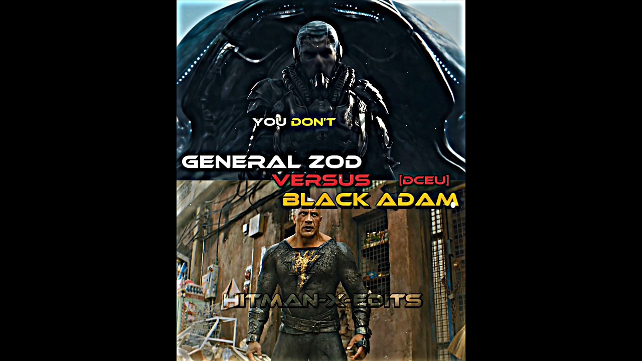 General Zod vs Black Adam #dc #generalzod #vs #blackadam #viral #battle #shorts