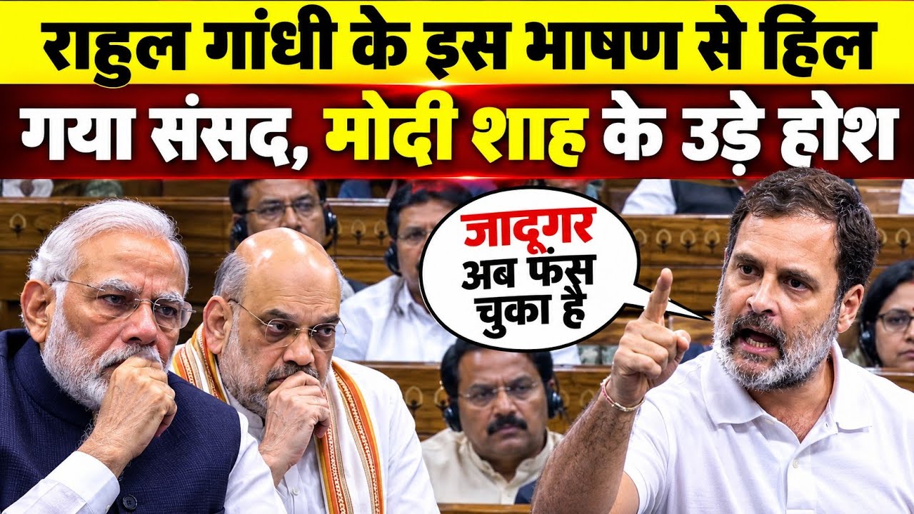 Rahul Gandhi के इस भाषण से संसद में बवाल | Parliament Session | Rahul Gandhi Speech LIVE