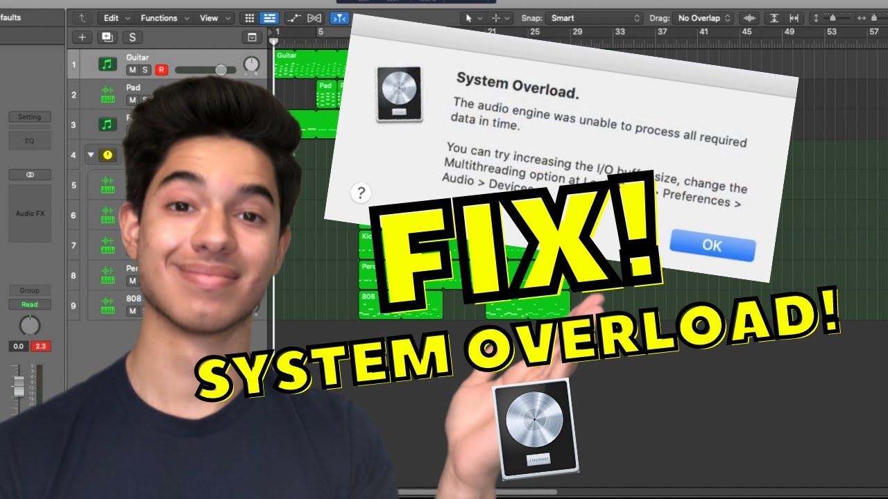 Как устранить перегрузку системы! [Logic Pro X]
