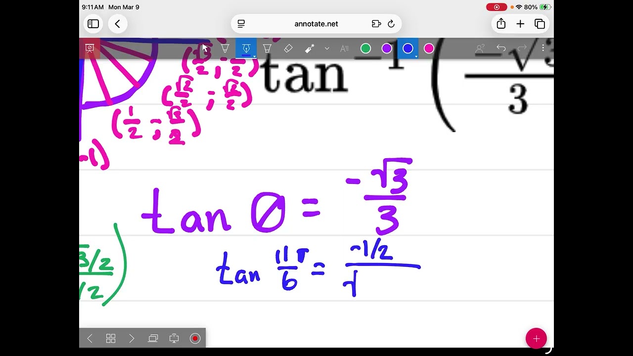 Precal 3.9.26 inverses sin cos and tan