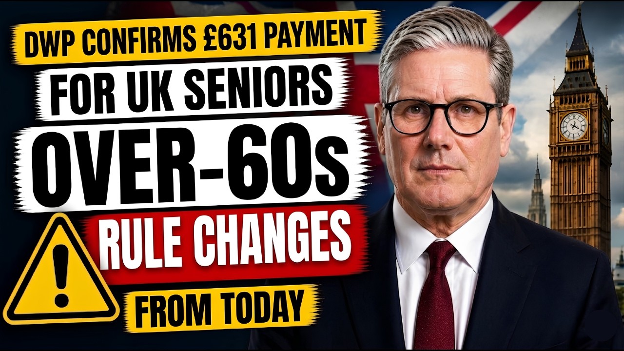 🚨 DWP CONFIRMS &pound;631 Payment for UK Seniors &mdash; Over-60s Rule Changes From Today