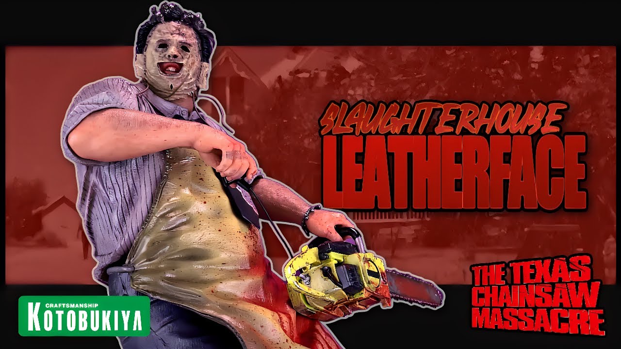 Kotobukiya Техасская резня бензопилой Leatherface ArtFx Statue Slaughterhouse Обзор версии