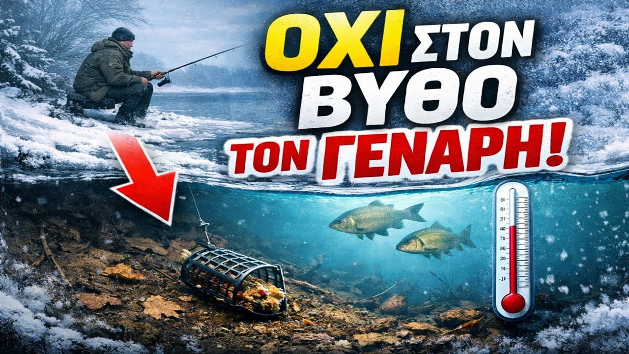 Ψαρεύεις στον πάτο τον Ιανουάριο; Αυτός είναι ο λόγος που γυρνάς πάντα άψαρος.