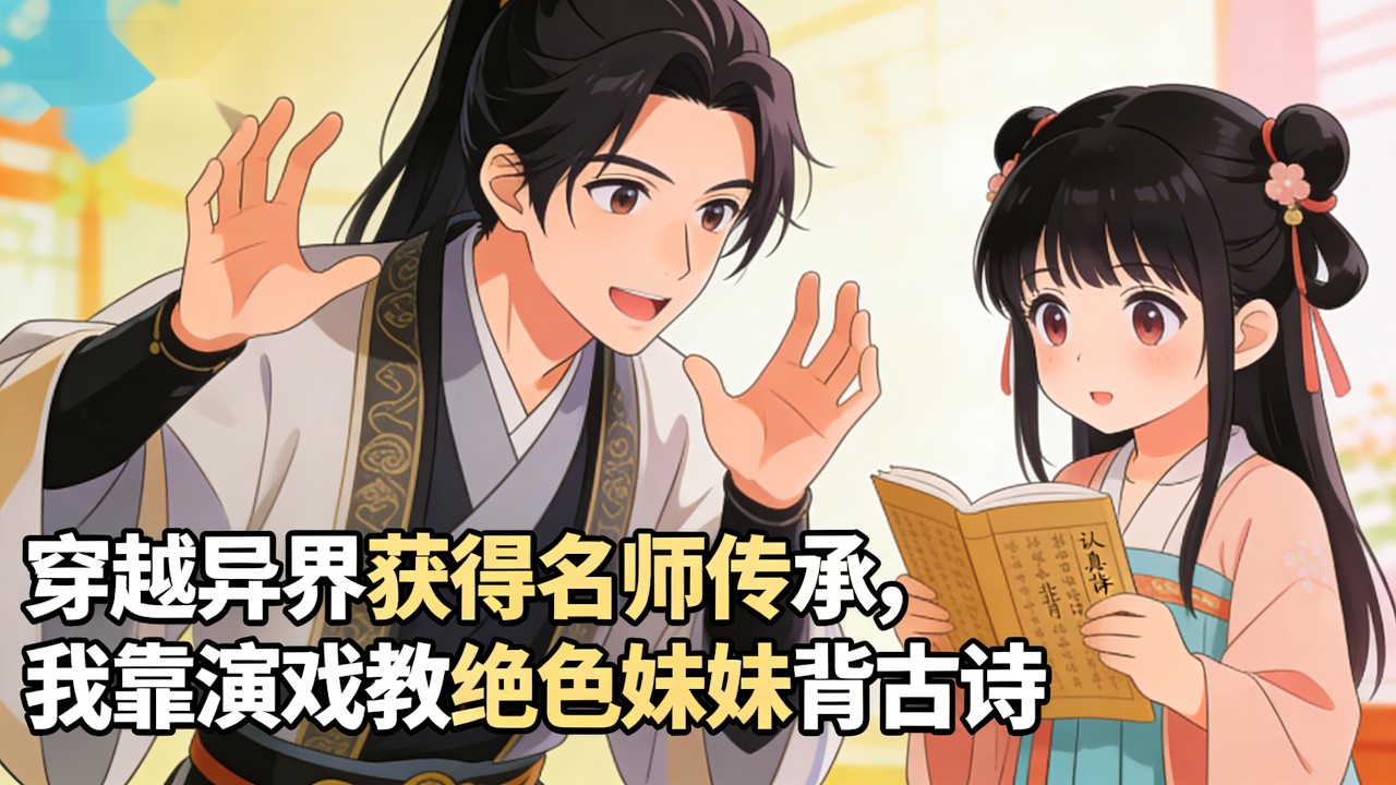 穿越异界获得名师传承，我靠演戏教绝色妹妹背古诗。她用演技背诗，却把剧情演成了爱情告白。#重生 #逆襲 #玄幻 #修仙 #年代文 #都市小說 #Ai漫畫 #劇情 #動漫