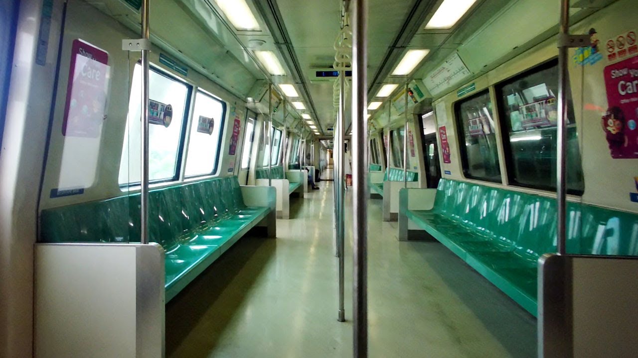 Singapore MRT ride from Pasir Ris to Tanah Merah train station