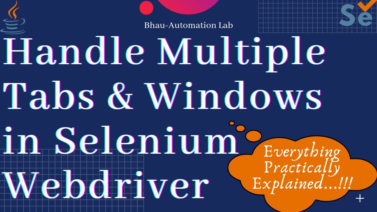 Handle Multiples Browser Windows || Tabs in Selenium Webdriver multiple window tab