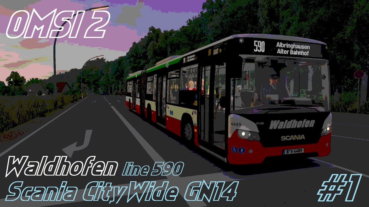OMSI 2. Waldhofen, Line 590, Scania CityWide GN14. Part 1