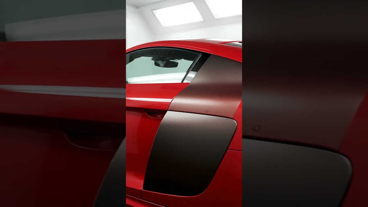 2012 Audi R8 Smooth Color Coverage — Side Panels Glowing Under Fresh Paint