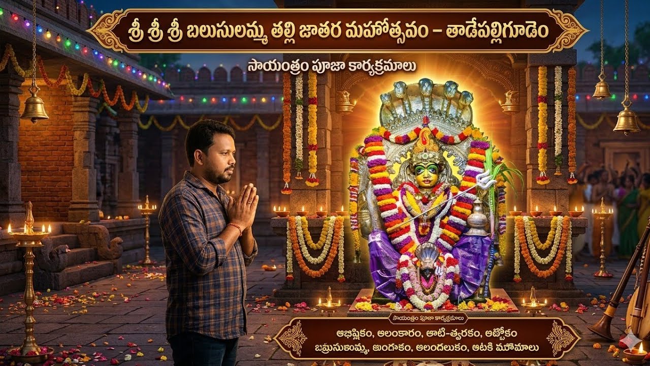 శ్రీ శ్రీ శ్రీ బలుసులమ్మ అమ్మవారి జాతర మహోత్సవాలు | LIVE |DAY -5 | Tadepalligudem