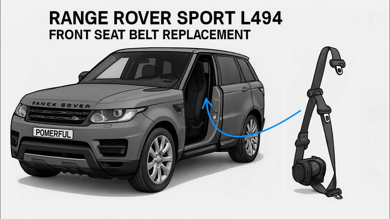How to replace the front seat belts on Range Rover L405 & Sport L494