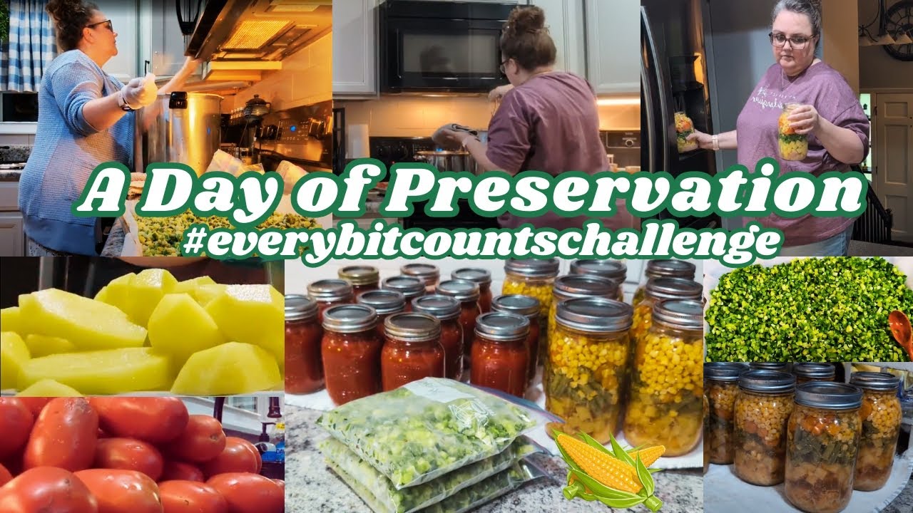 Little by Little A Full Pantry | #everybitcountschallenge Preserving Day