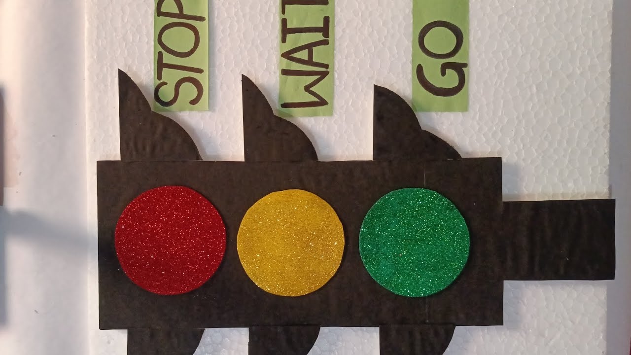 🚦 how to make traffic light model||traffic rules||project @craftstudy2023