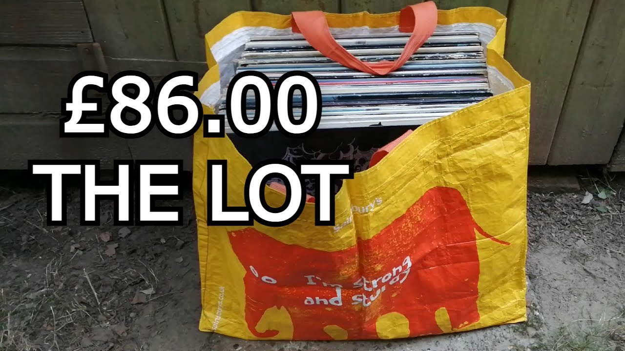 I paid £86.00 for this large bag of records #records #vinyl