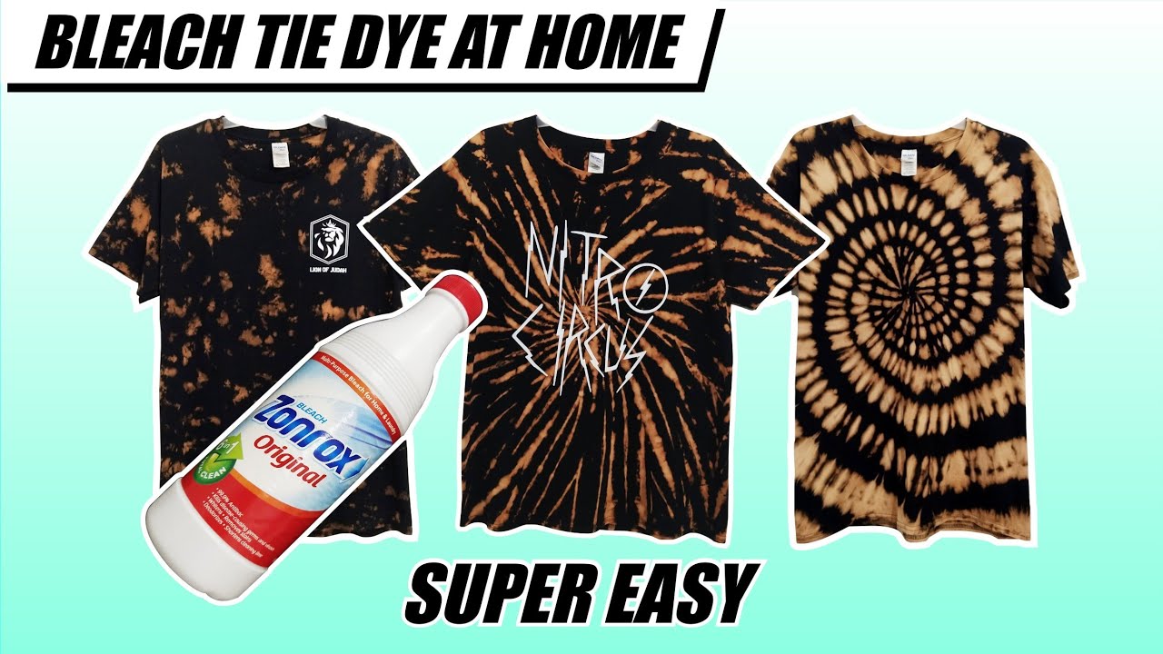 Bleach dye your shirt | Pinoy Version English Sub ( tie dye powder link in the description ⬇️)