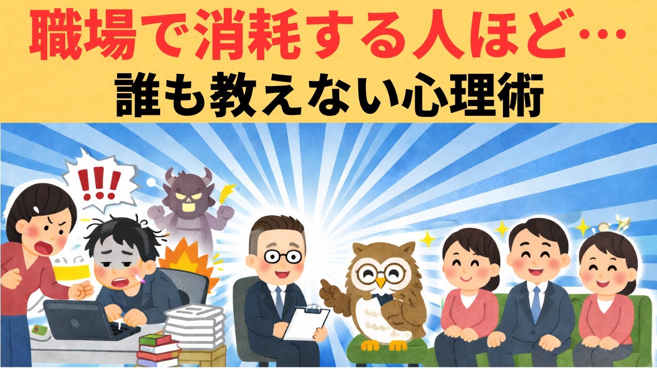 嫌な人に振り回されない人が使っている心理法則【雑学】９割が知らない日常で使える面白い雑学・豆知識