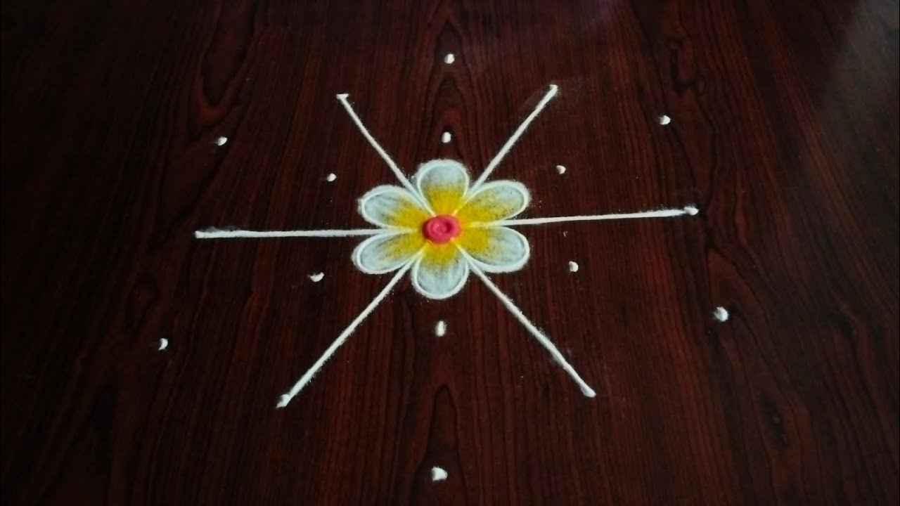 2 beautiful daily kolams (5×3) dot's.....