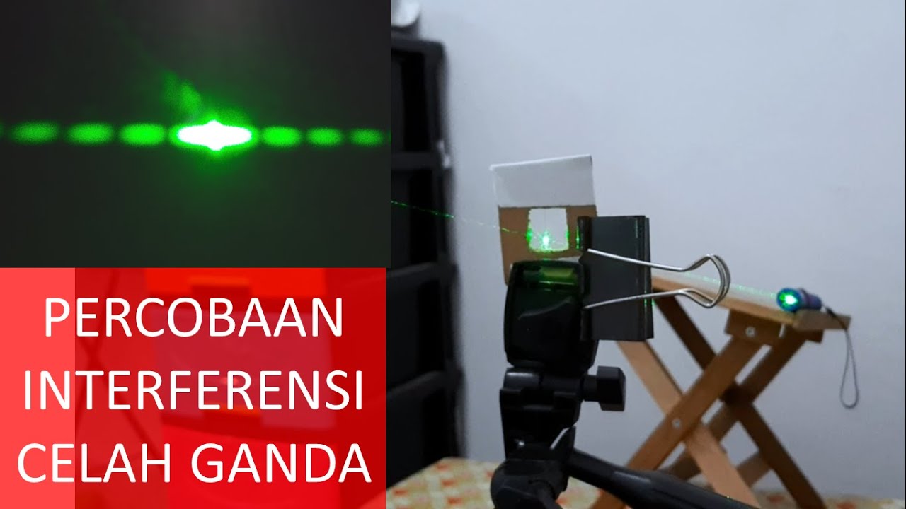 PERCOBAAN INTERFERENSI CELAH GANDA