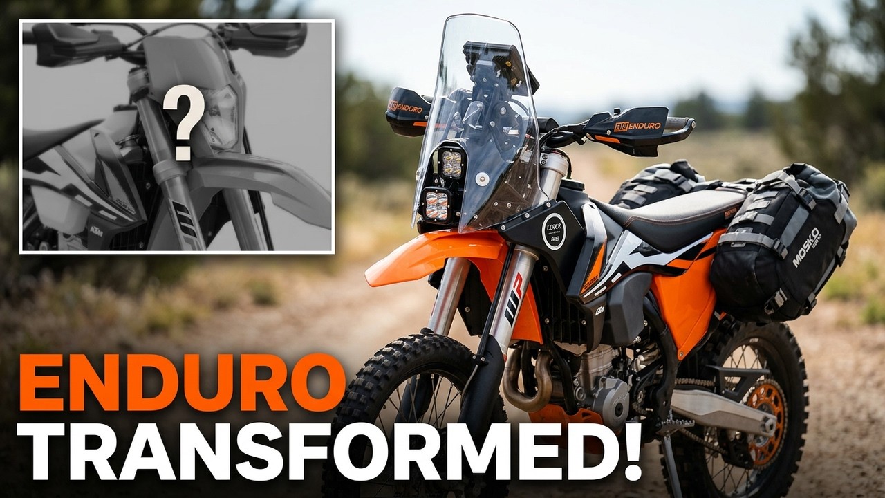 Ultimate KTM 500EXC Lightweight Adventure Motorcycle Build -- Tour & Ride  -- Under 260LB