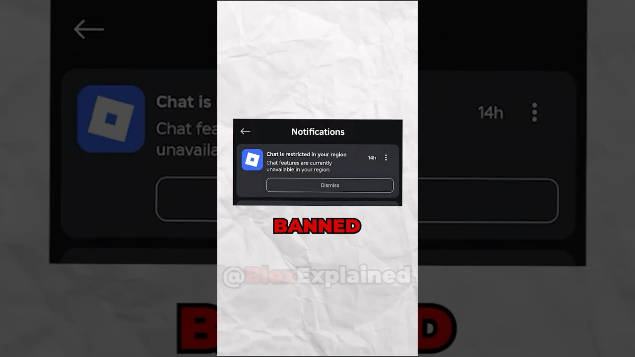 Roblox Chat BANNED in 18 Countries! 😱 #roblox #robloxnews #robloxbanned #robloxchatban