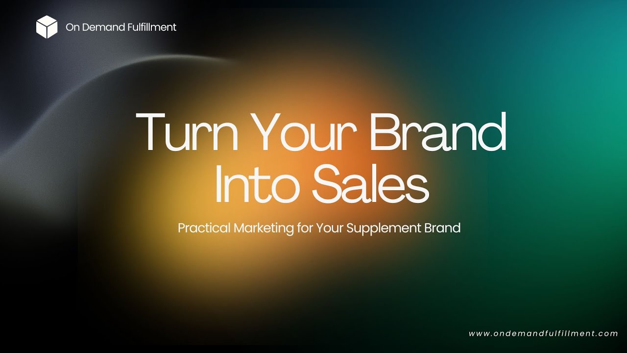 Turn Your Brand Into Sales | ODF Webinar Series