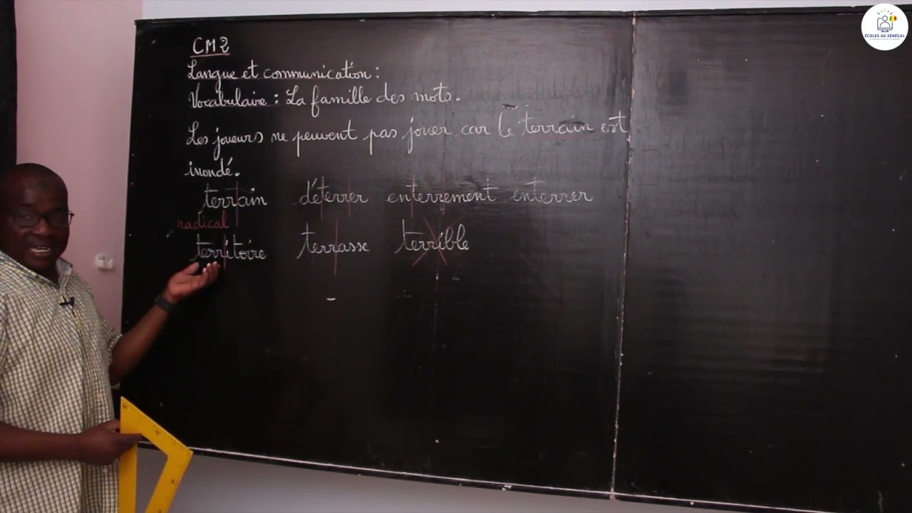 Cours - CM2 - Français : Vocabulaire / La Famille des mots  / M. Gassama