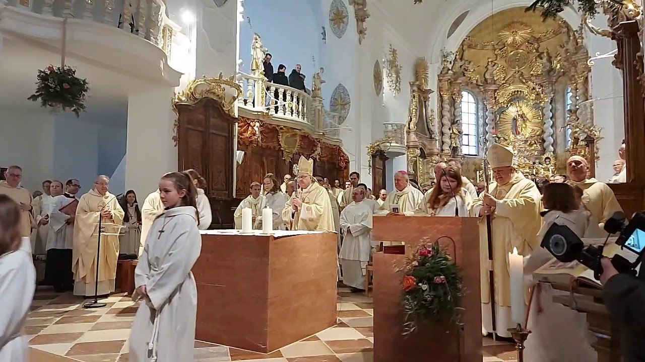 Hl. Messe zur Abtsbenediktion von P. Petrus-Adrian in der Klosterkirche Windberg am 13.01.2024