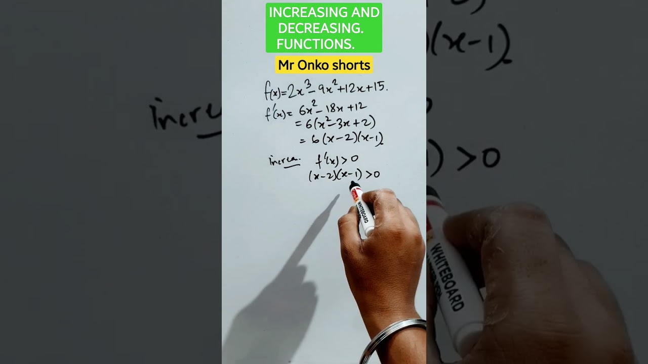 Increasing and decreasing functions class 12 tricks 👉✨️🏅🎲 #mronkoshorts #shorts #ytshorts #maths
