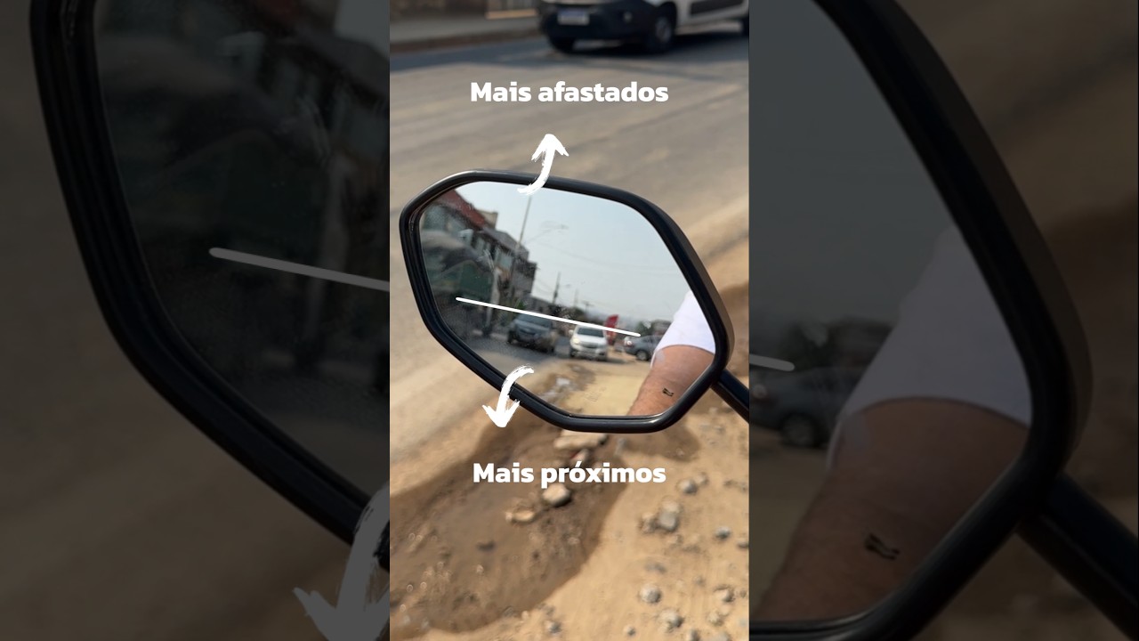 COMO AJUSTAR O RETROVISOR PRA ELIMINAR O M&Aacute;XIMO DE PONTOS CEGOS! #moto #dicas