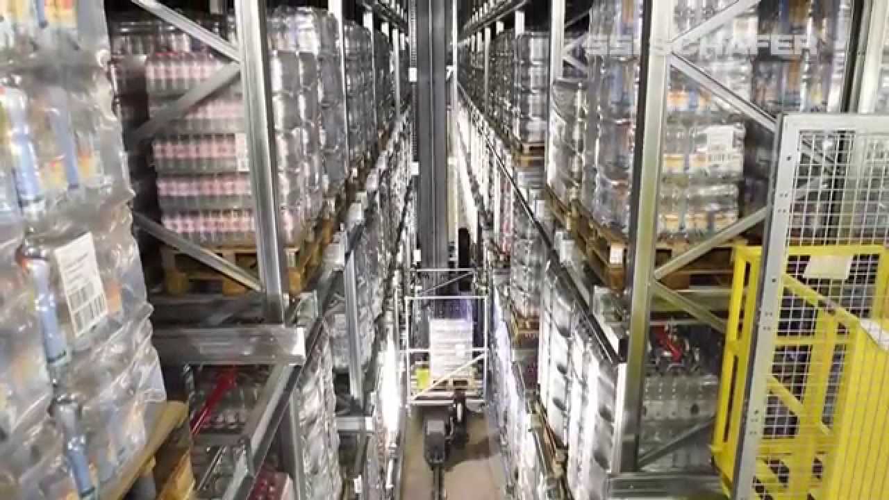 T&oslash;rstig? Se det fuldautomatiske h&oslash;jlager med Orbiter-shuttle hos Rh&ouml;nSprudel