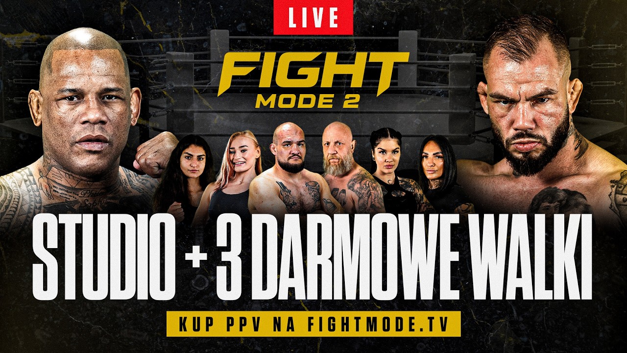 FIGHT MODE 2: STUDIO + 3 PIERWSZE WALKI NA ŻYWO 🔴 JURAS i GOŚCIE ZAPRASZAJĄ