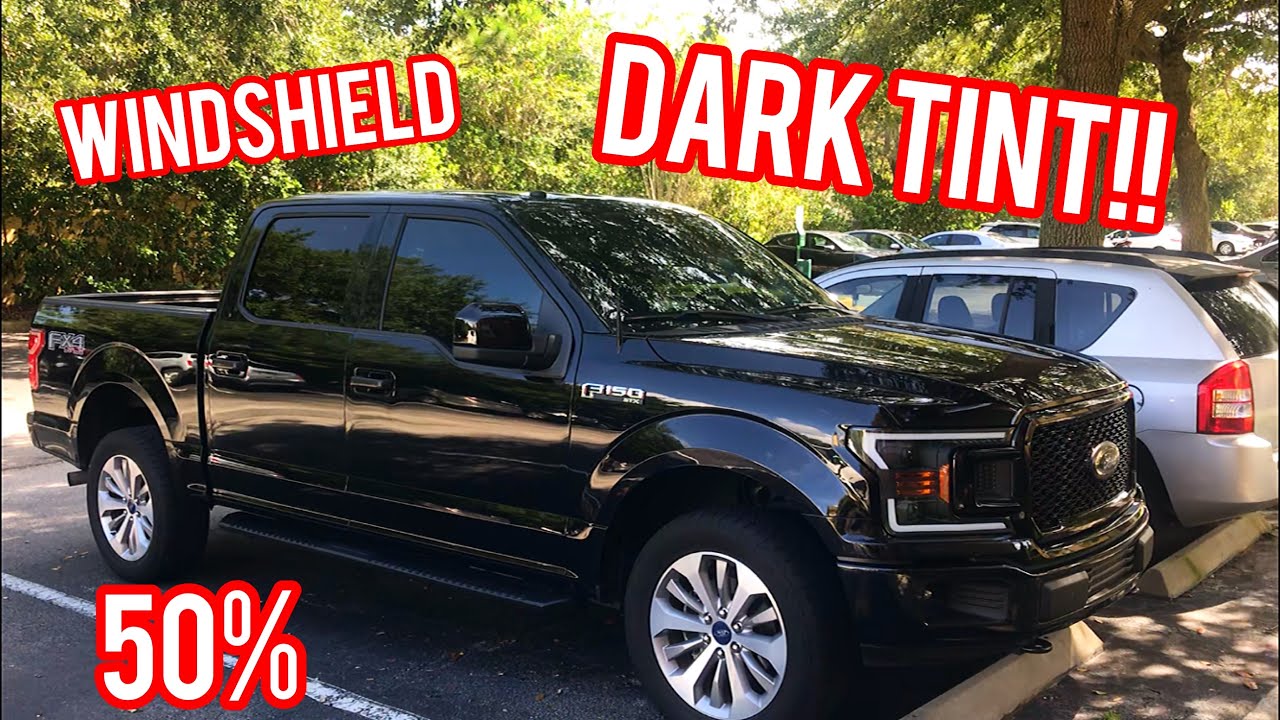 Tinting The Windshield 50% On My F150. | Not Legal Tint |