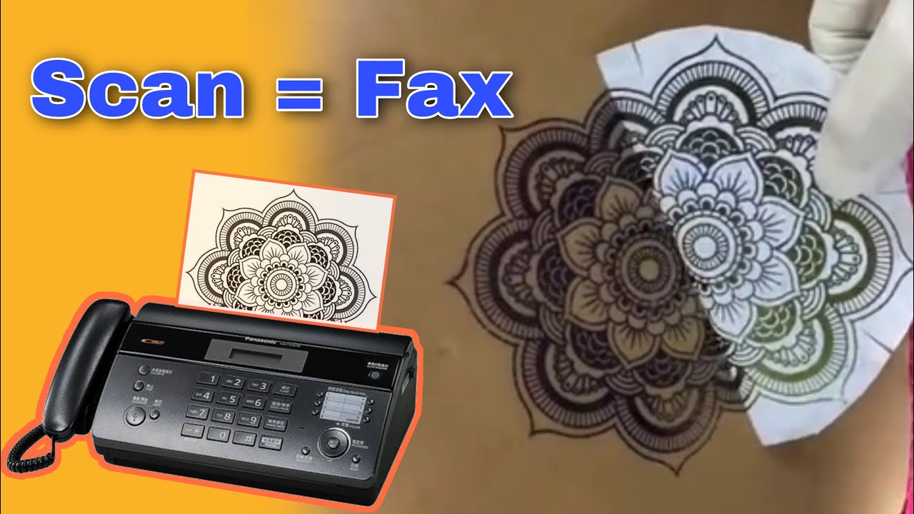 Scan Stencil Stuff Tattoo Fax Machine, Hướng Dẫn Scan Hình Xăm Bằng Máy Fax