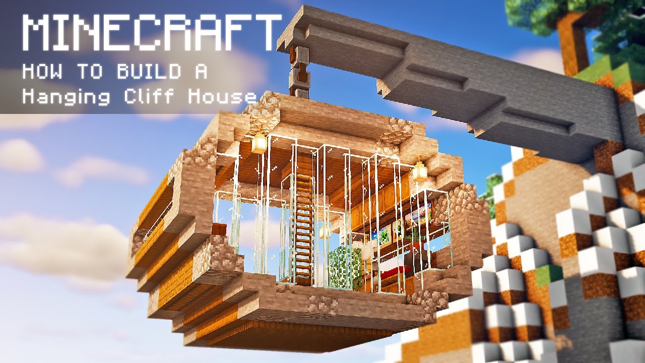 Minecraft: как построить подвесной дом со всем необходимым для выживания