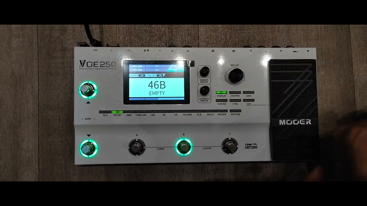 Basic setup Mooer GE-250