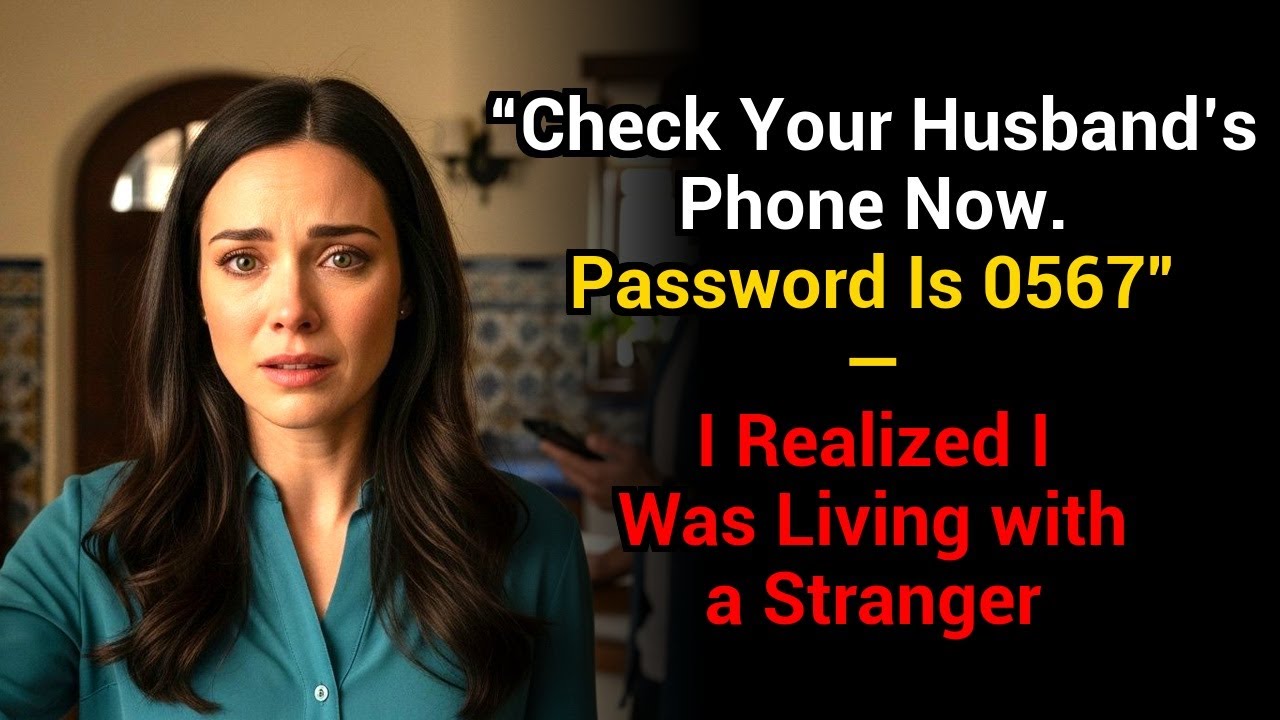 “Check Your Husband’s Phone Now. Password Is 0567” — I Realized I Was Living with a Stranger