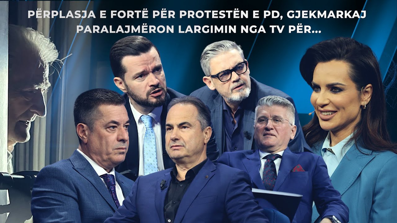 Përplasja e fortë për protestën e PD, Gjekmarkaj paralajmëron largimin nga TV për...