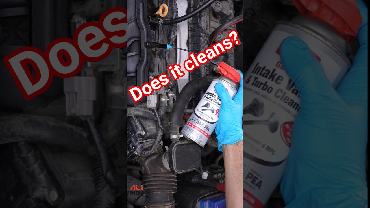 Here is before and after using CRC Intake valve and turbo cleaner