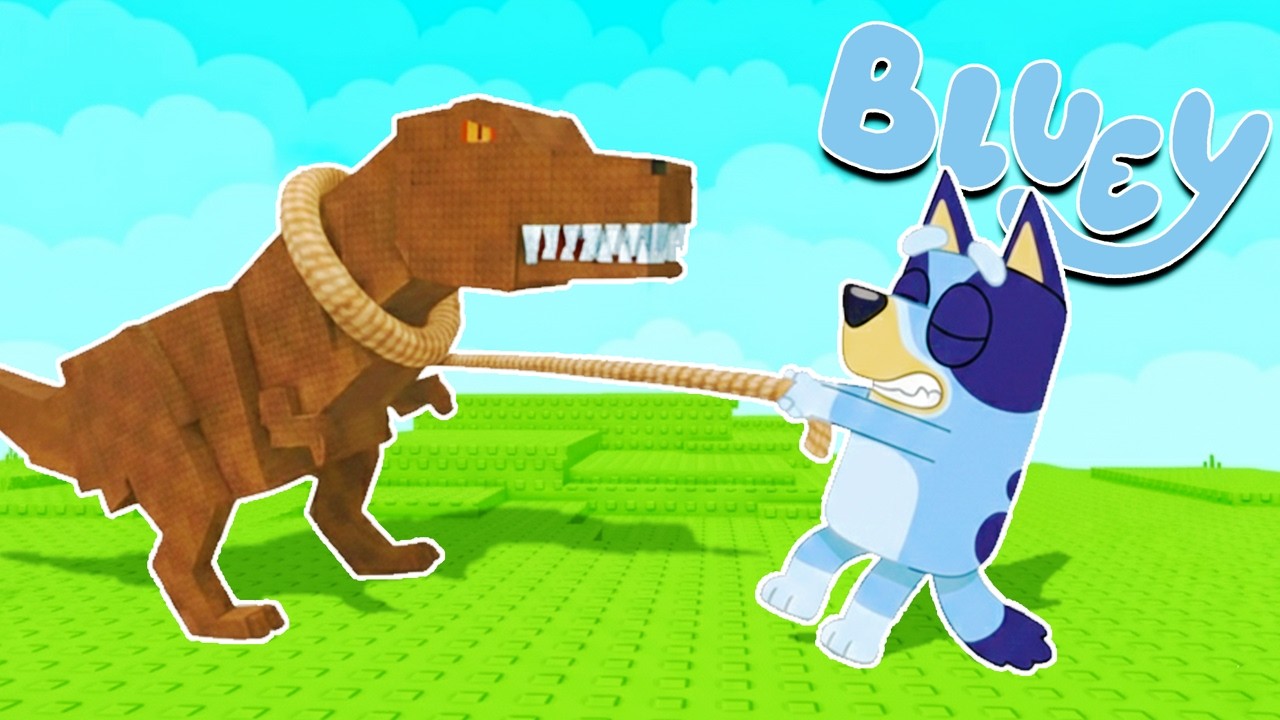 BLUEY ATRAPA y DOMESTICA a los ANIMALES | Las Aventuras de BLUEY en ROBLOX!