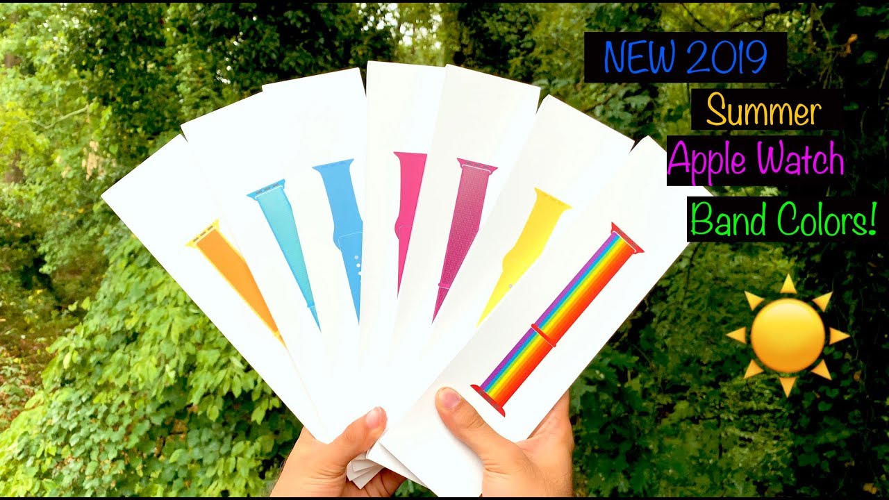 NEW Summer 2019 Official Apple Watch Bands Review (ALL COLORS!)