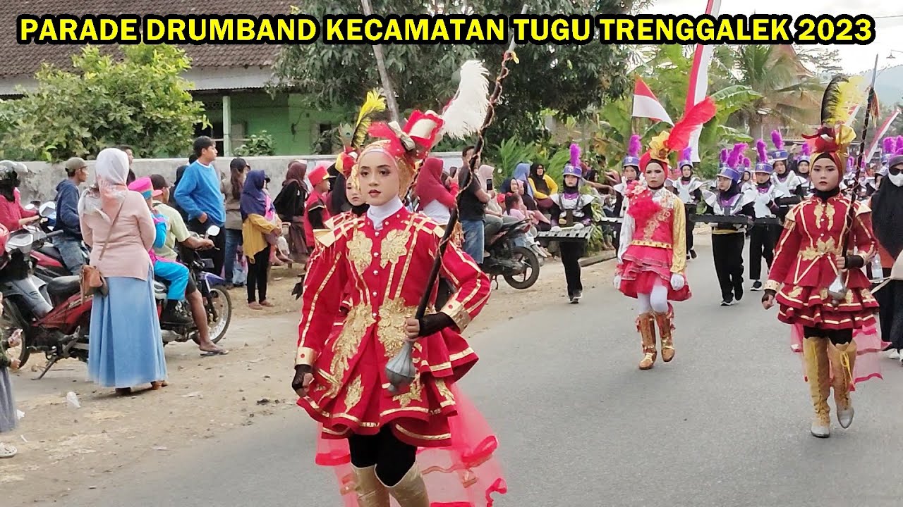 DRUMBAND MI QOMARUL HIDAYAH TUGU - LAGU ALAMATE ANAK SHOLEH (PARADE DRUMBAND TUGU TRENGGALEK 2023)